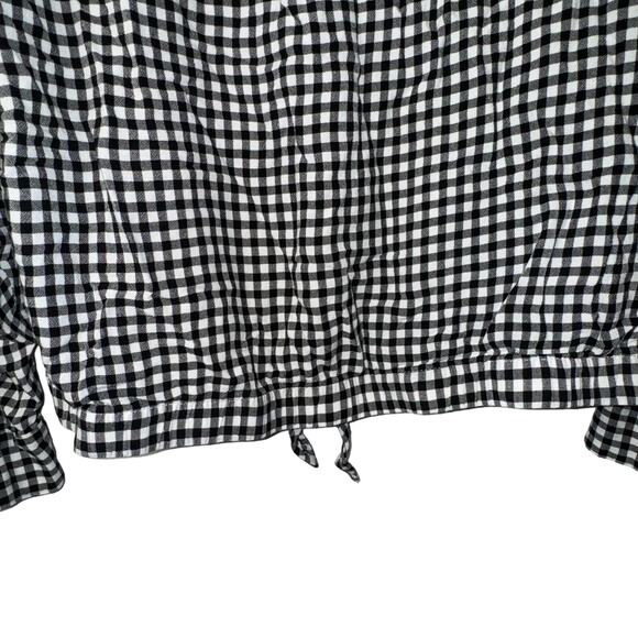 Jones New York XXL Gingham Button Down Top - Picture 4 of 7